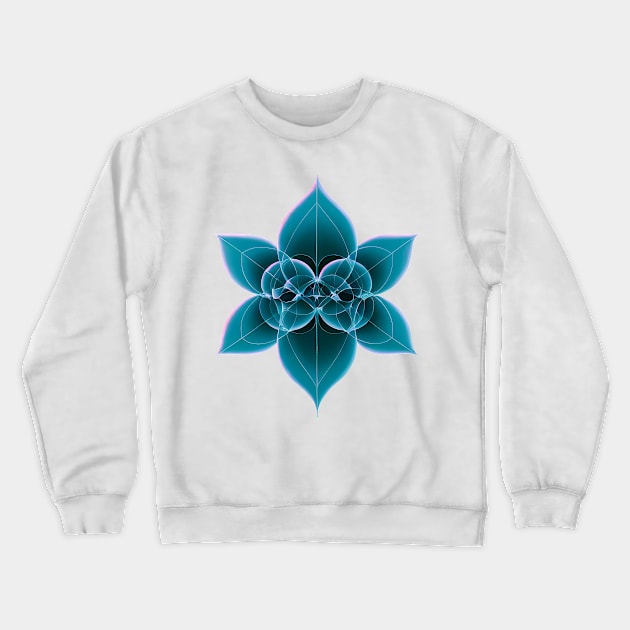 Sacred Geometry Flower Hologram Crewneck Sweatshirt by EverythingSings.Art